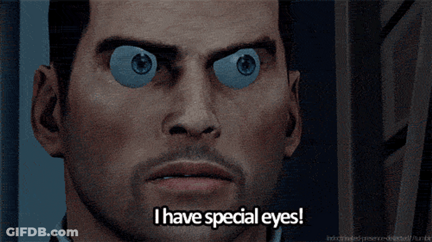 Man With Special Eyes GIF