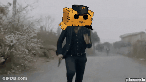 Man With Sponge On Head Gifmemes.io GIF
