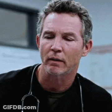 Man With Stethoscope Eyes Closed GIF