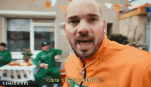 Man With Stethoscope In Orange Jacket Koning GIF