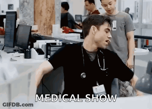 Man With Stethoscope Saying Medical Show GIF