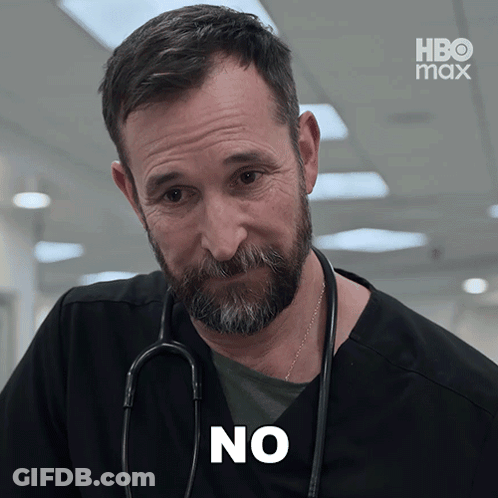 Man With Stethoscope Saying No GIF