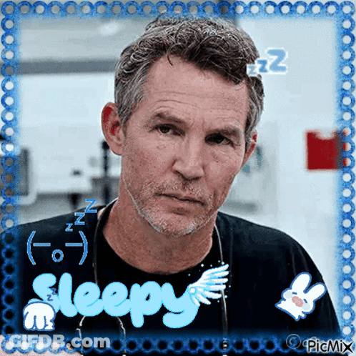 Man With Stethoscope Saying Sleepy GIF
