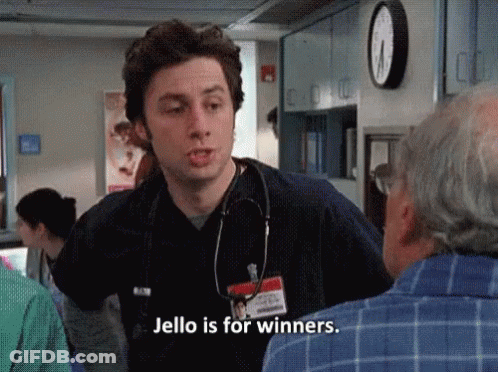 Man With Stethoscope Talking To Elderly Man In Hospital GIF