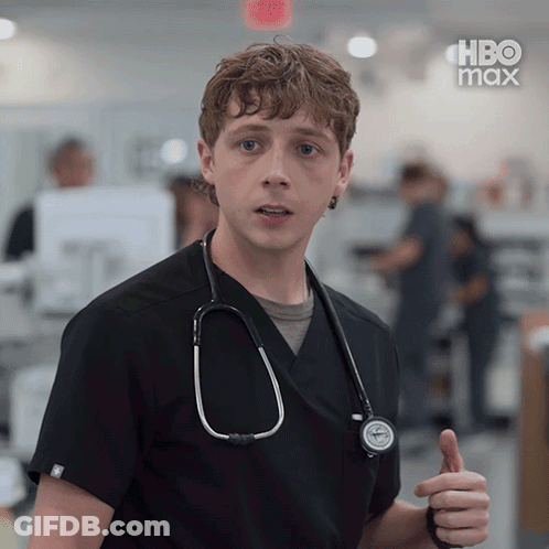 Man With Stethoscope Thumbs Up GIF