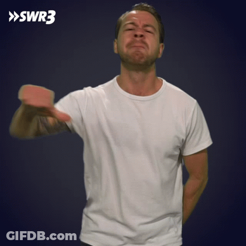 Man With Stir The Pot Sign GIF