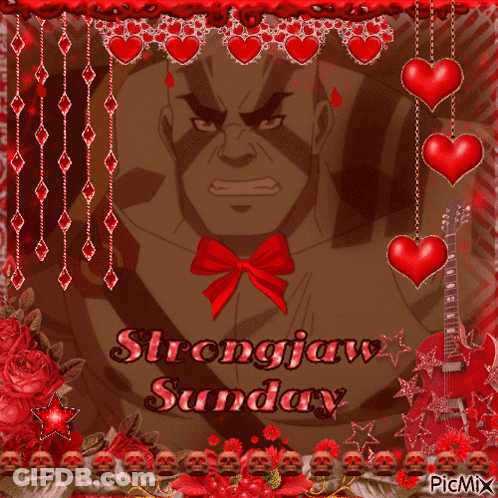 Man With Strongjaw Sunday GIF