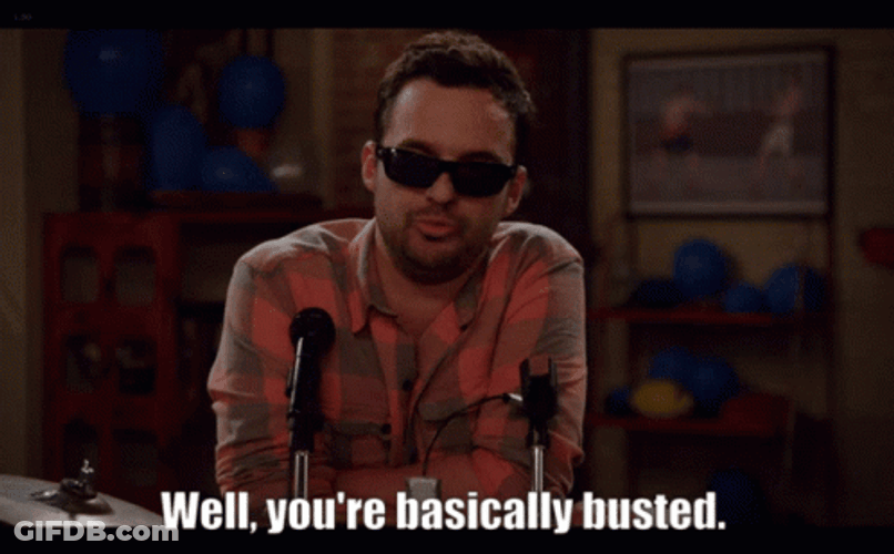 Man With Sunglass You Are Basically Busted GIF