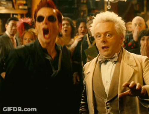Man With Sunglasses And Bow Tie Screaming GIF