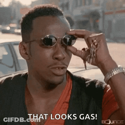 Man With Sunglasses And Keys Says That Looks Gas GIF