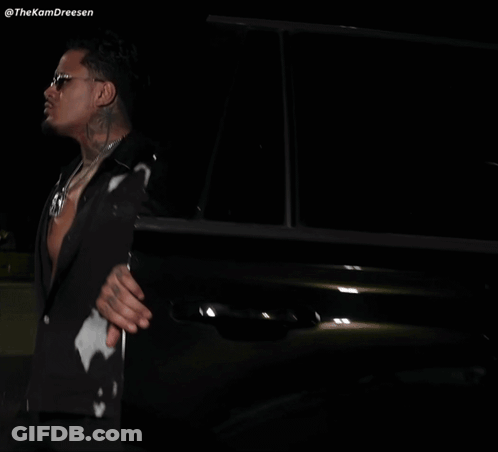 Man With Sunglasses And Pie Tattoo GIF