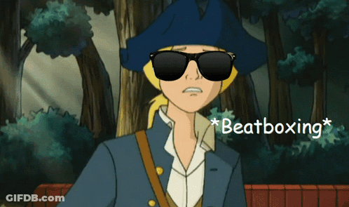 Man With Sunglasses Beatboxing GIF