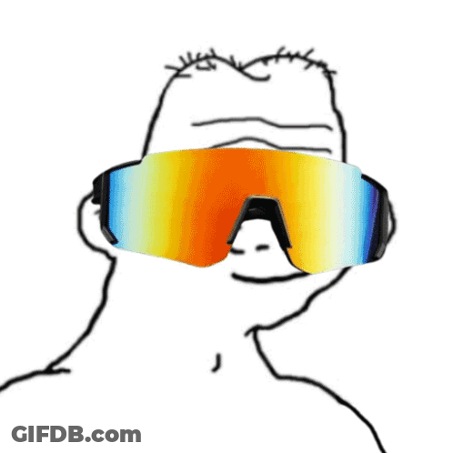Man With Sunglasses Finger On Nose GIF