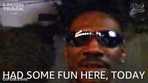 Man With Sunglasses Had Some Fun Here Today GIF
