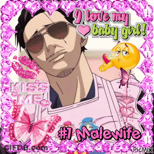Man With Sunglasses I Love My Baby Girl GIF