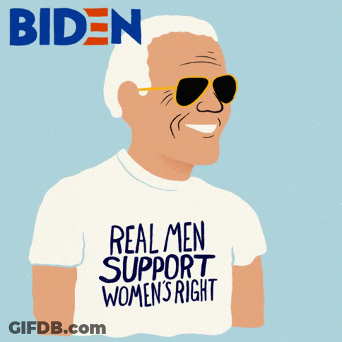 Man With Sunglasses Real Men Support Women's Right GIF