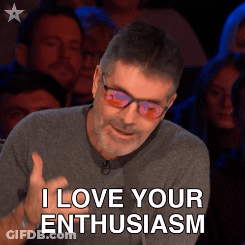 Man With Sunglasses Saying I Love Your Enthusiasm GIF