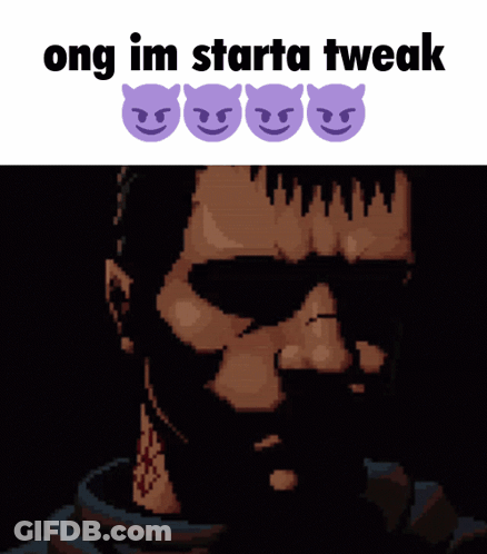 Man With Sunglasses Saying Ong Im Starta Tweak GIF