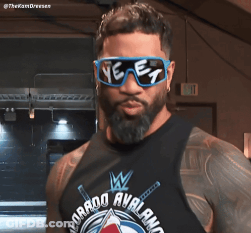 Man With Sunglasses Saying Ye E1 GIF