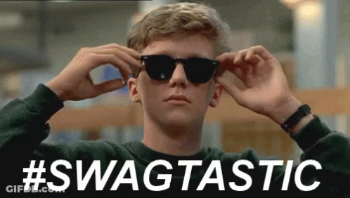 Man With Sunglasses #Swagtastic GIF