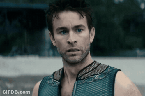 Man With Sunglasses Talking To Man In Blue Shirt GIF