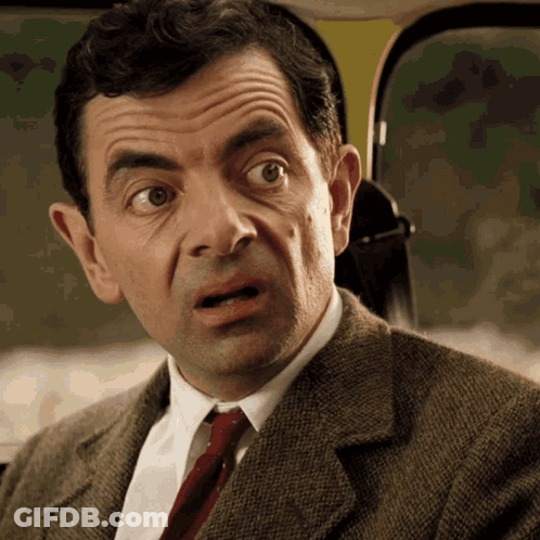 Man With Surprised Look GIF