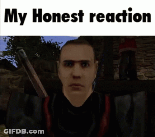 Man With Sword My Honest Reaction GIF
