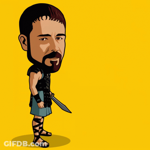 Man With Sword Thumbs Up Saying Good Work GIF