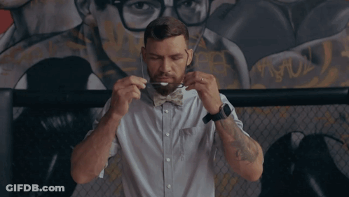 Man With Taped Glasses GIF