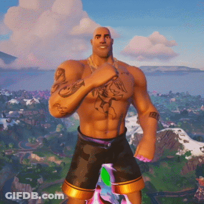 Man With Tattoo Saying I'm A Fighter GIF