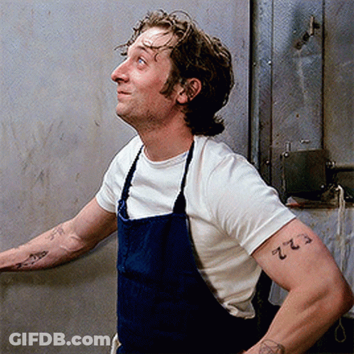 Man With Tattoo Saying ZZ GIF