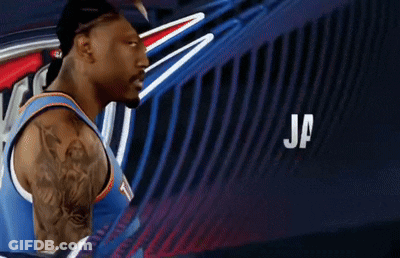 Man With Tattoo Wearing JP Jersey GIF