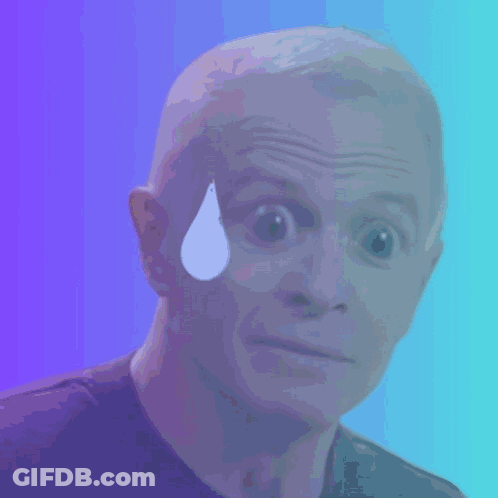 Man With Tear GIF