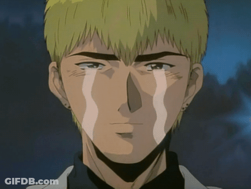 Man With Tear Running Down Cheek GIF