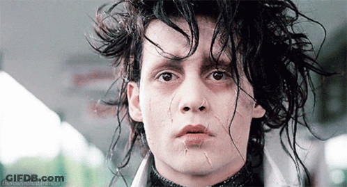 Man With Tear Running Down Face GIF