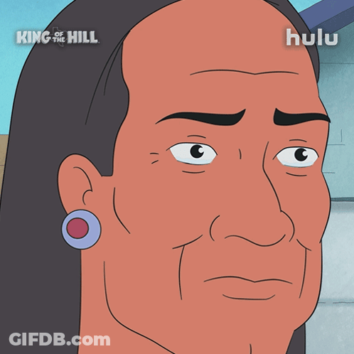 Man With Tear Saying King Of The Hill GIF