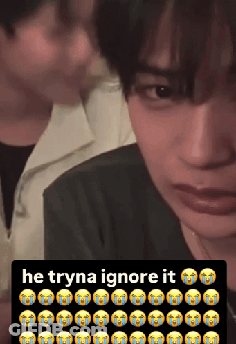 Man With Tears He Tryna Ignore It GIF