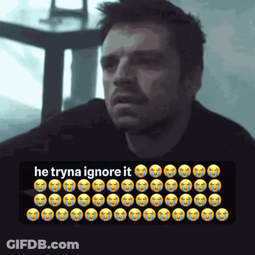 Man With Tears Saying He Tryna Ignore It GIF