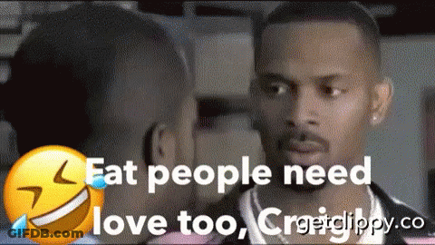 Man With Tears Says Fat People Need Love GIF