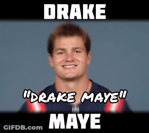 Man With Text Drake Maye GIF