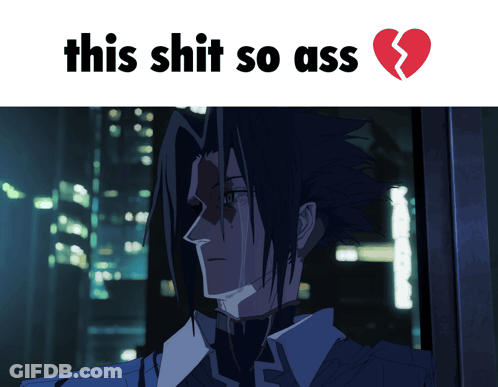 Man With This Shit So Ass Above Him GIF