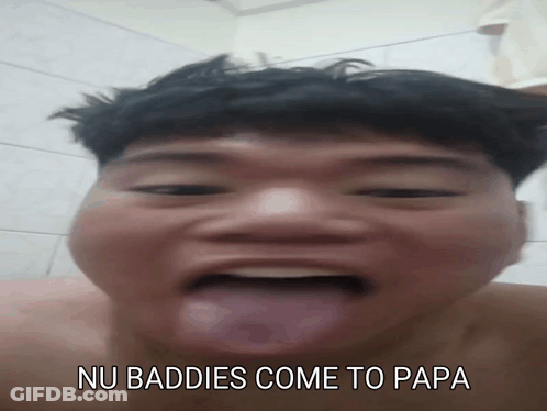 Man With Tongue Out Saying Nu Baddies Come To Papa GIF
