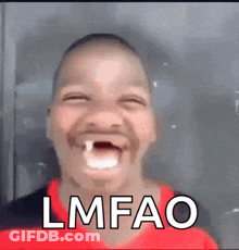 Man With Tooth Making Funny Face Says Lmfao GIF
