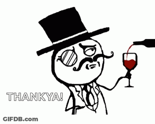 Man With Top Hat And Mustache Pouring Wine GIF