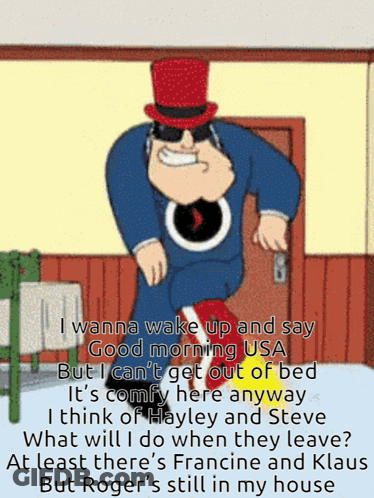 Man With Top Hat And Sunglasses GIF