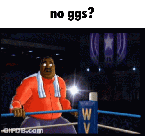 Man With Towel In Boxing Ring Saying No Ggs GIF