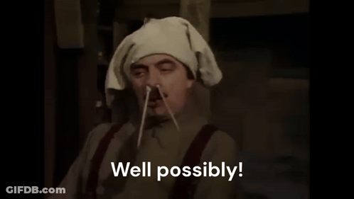 Man With Towel On Head Saying Well Possibly GIF