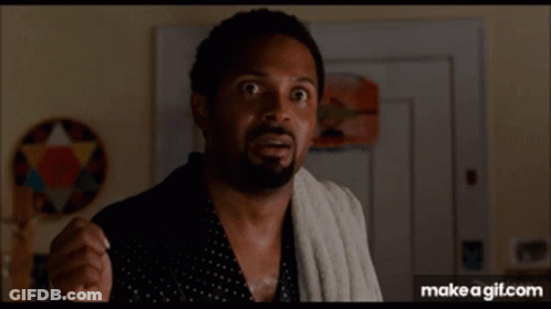Man With Towel Surprised Face GIF