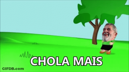 Man With Tree Saying Chola Mais GIF