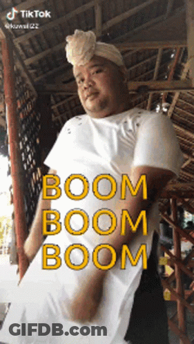 Man With Turban Says Boom Boom Boom TikTok GIF